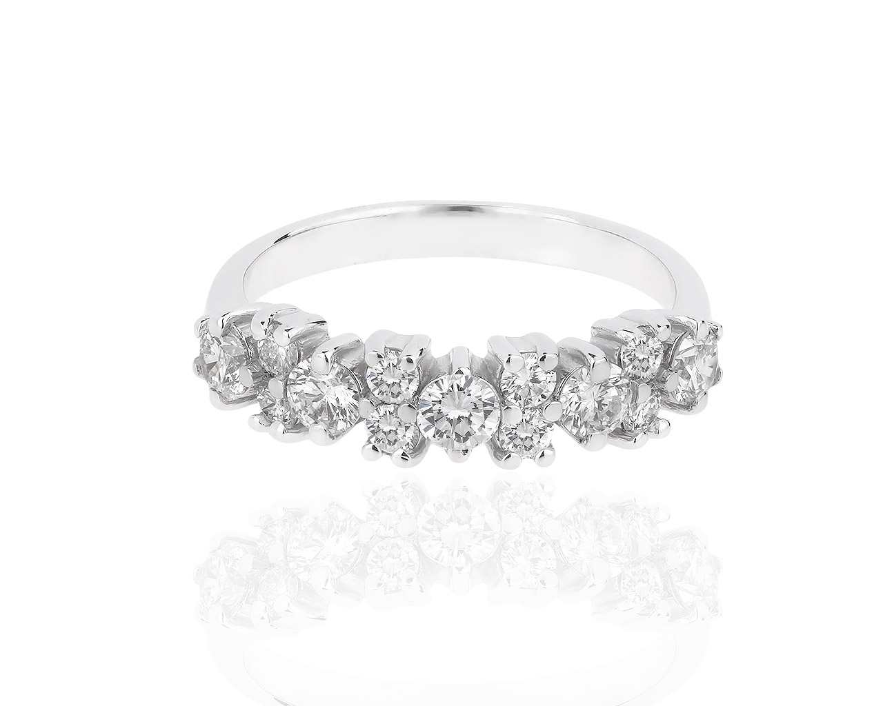 Золотое кольцо с бриллиантами 0.76ct ЭПЛ 260918/4