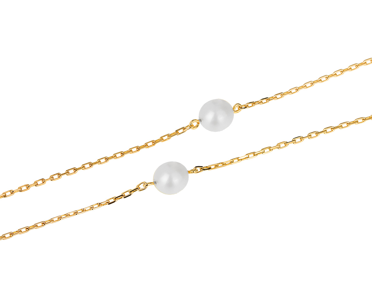 Нежное золотое колье с жемчугом Mikimoto 161118/13