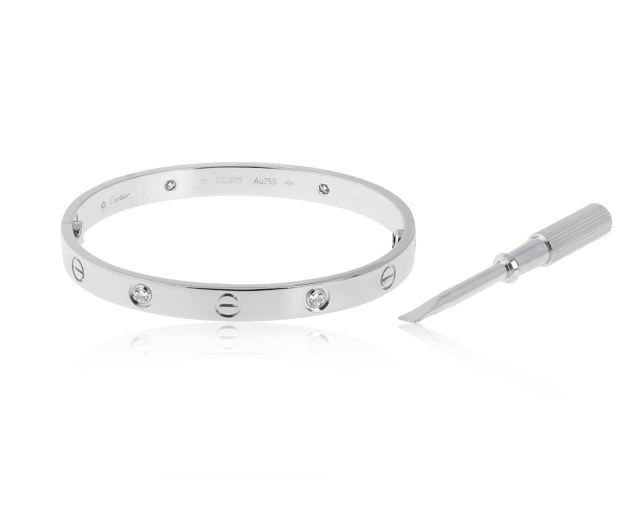 Оригинальный золотой браслет с бриллиантами 0.42ct Cartier Love 200621/2
