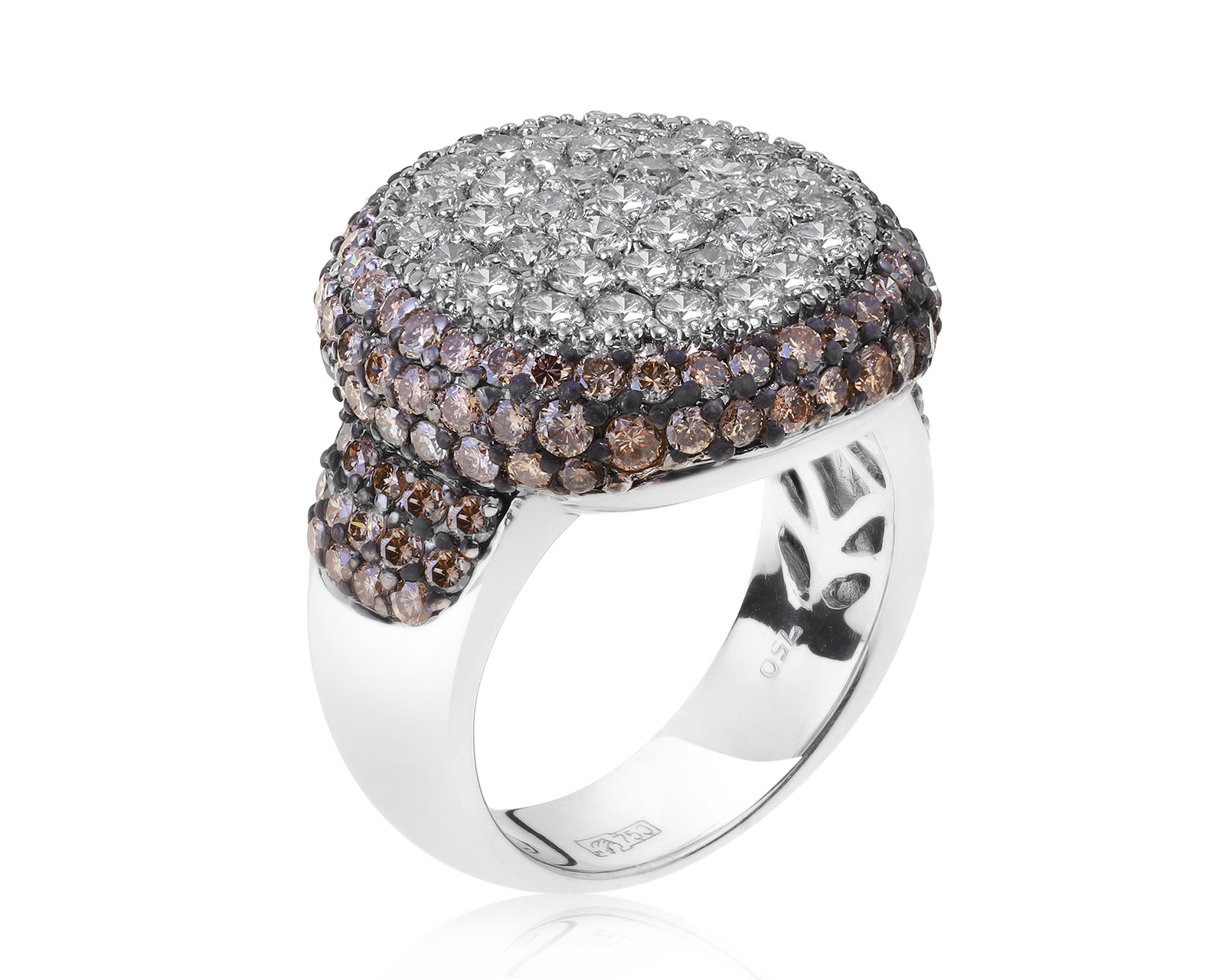 Потрясающее золотое кольцо с бриллиантами 3.23ct 070821/6