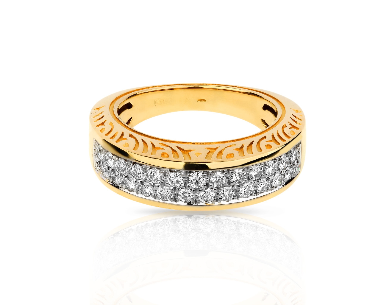 Золотое кольцо с бриллиантами 0.52ct Carrera&Carrera 250218/1