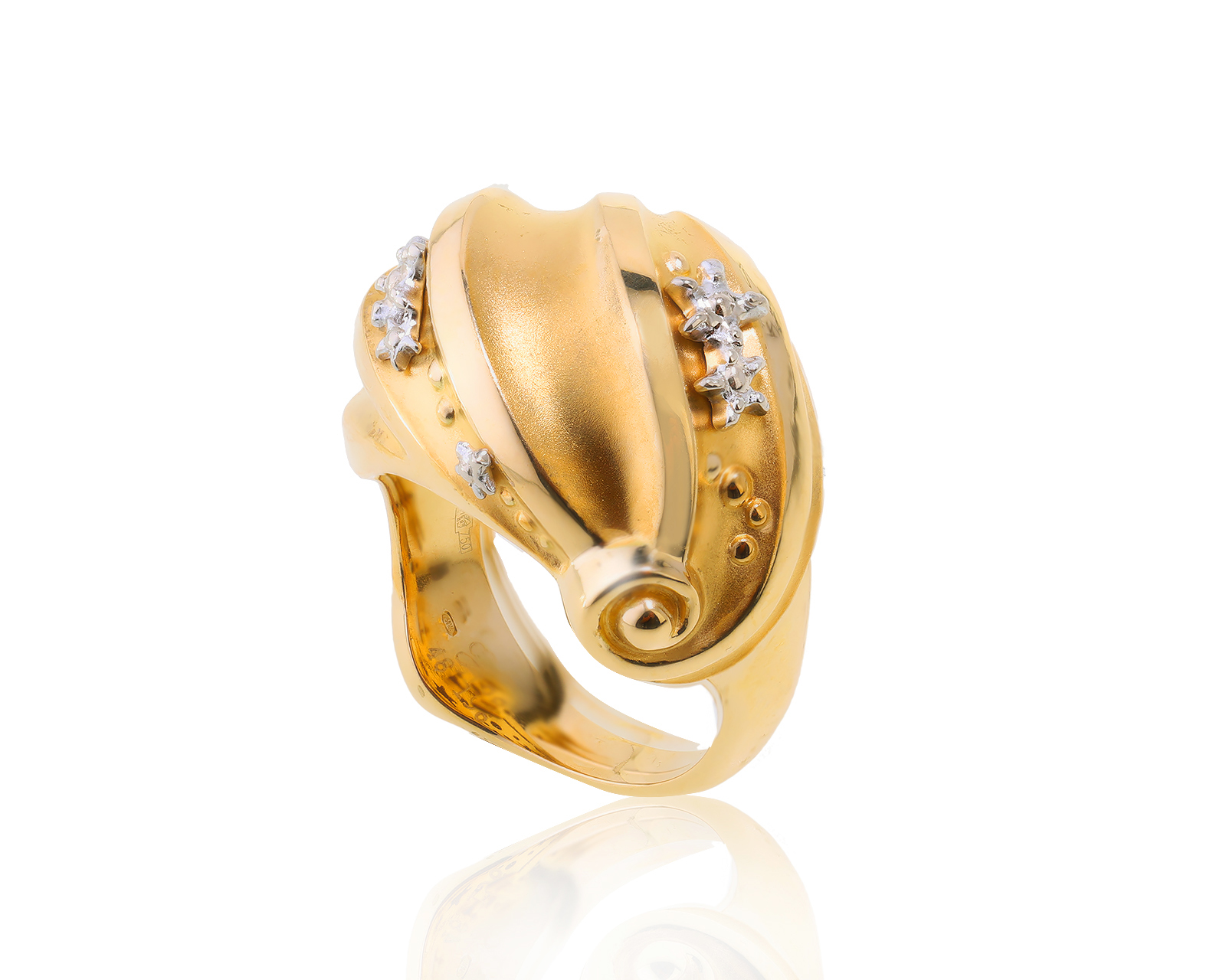 Оригинальное золотое кольцо Carrera y Carrera Mediterraneo Atenea
