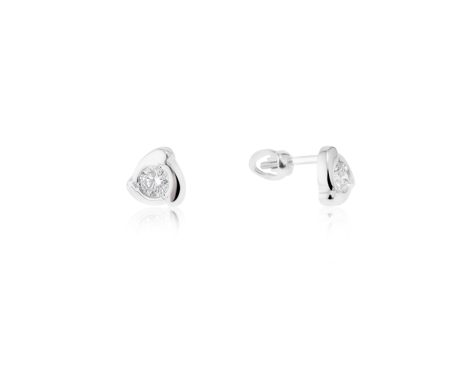 Прекрасные золотые серьги с бриллиантами 0.68ct 220123/5