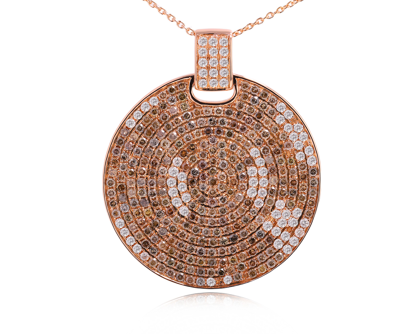 Золотой кулон с бриллиантами 6.30ct 070725/5