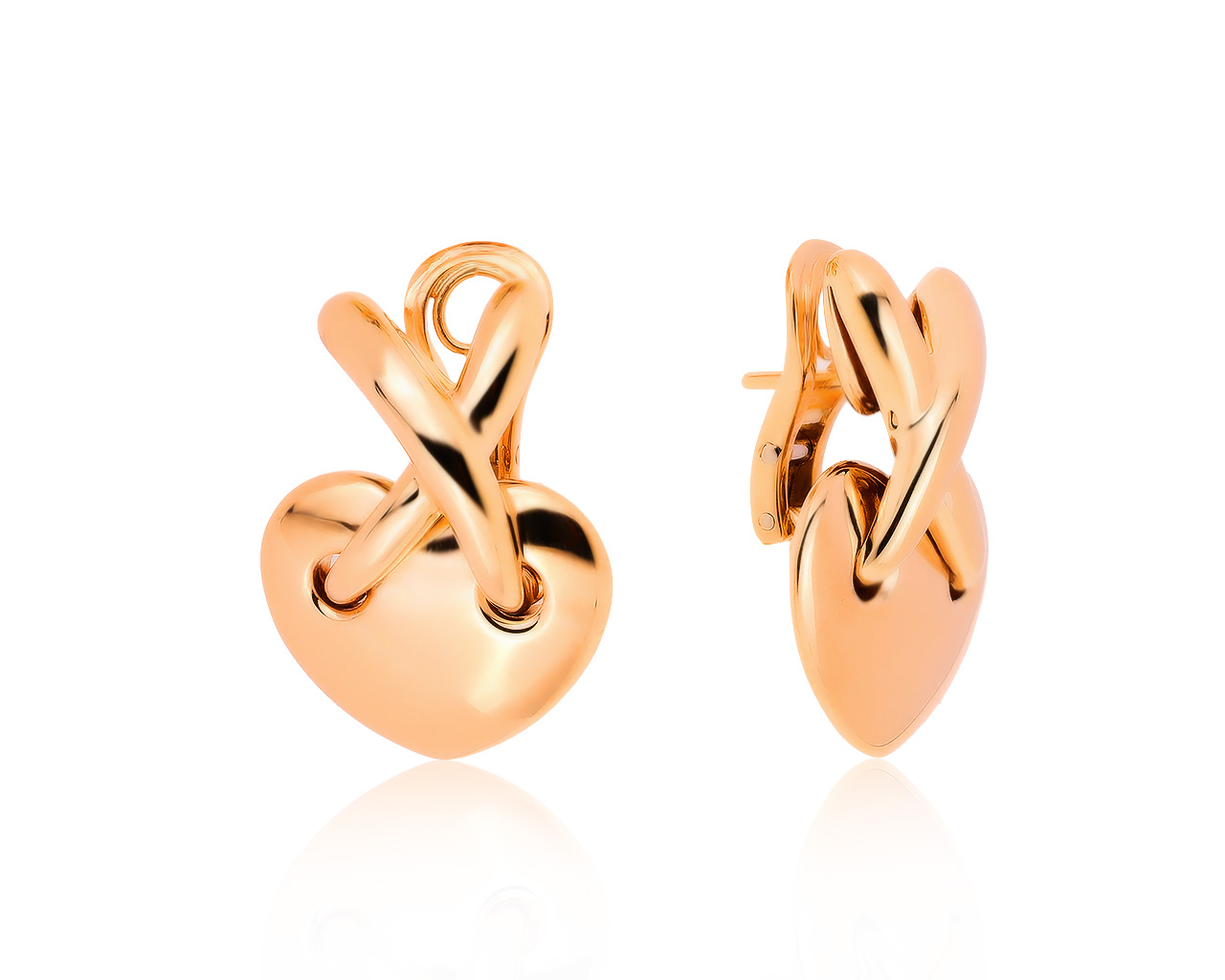 Оригинальные золотые серьги Chaumet Liens