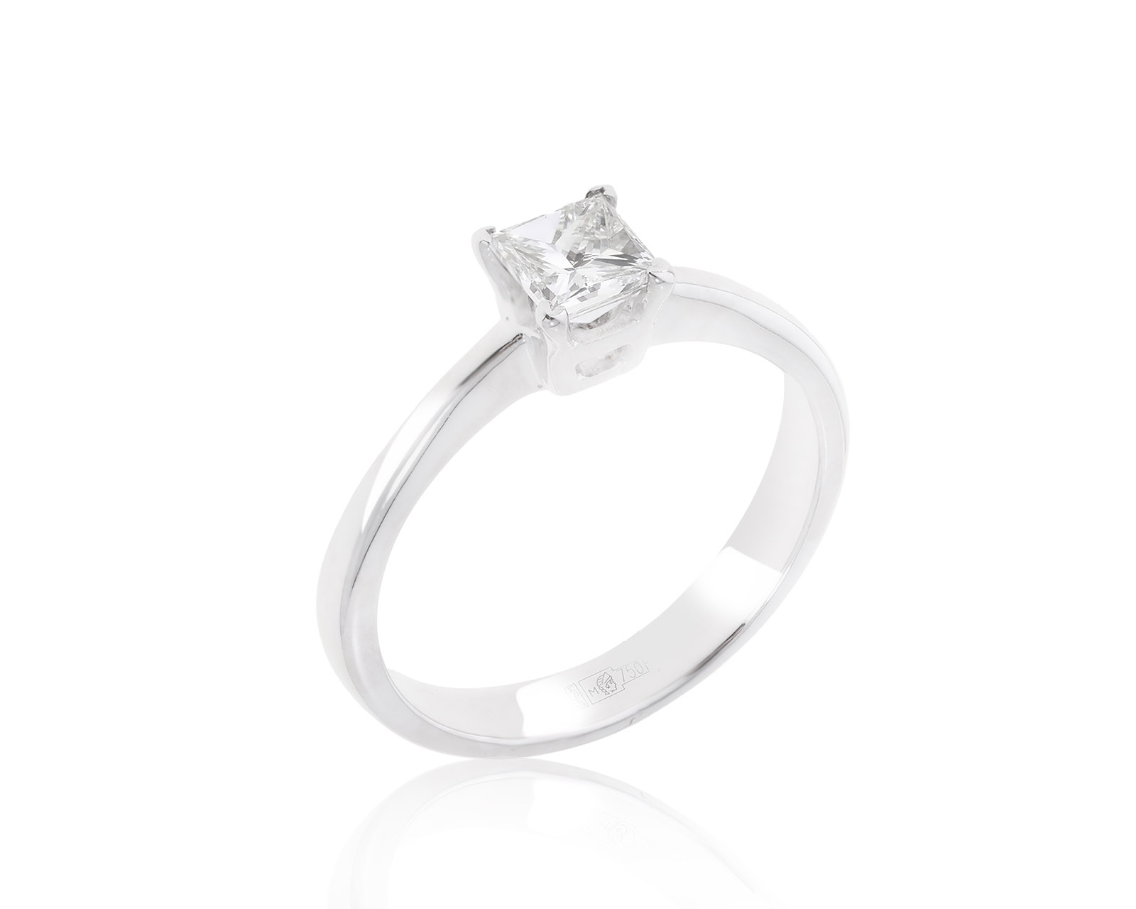 Прекрасное золотое кольцо с бриллиантом 0.52ct 180822/2