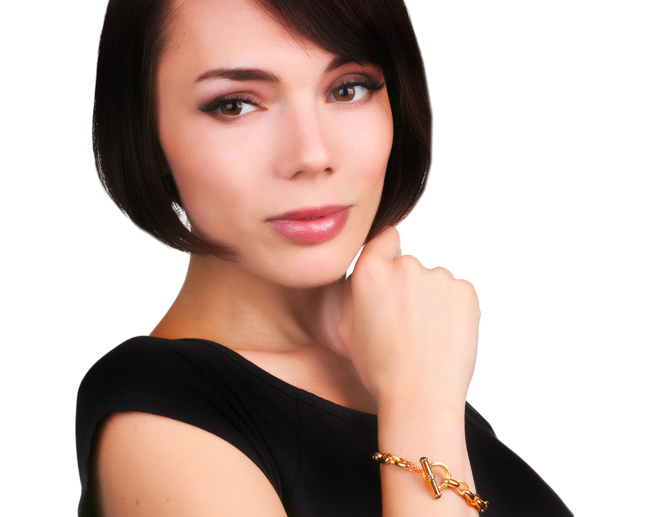 Внушительный золотой браслет с сапфирами 0.85ct