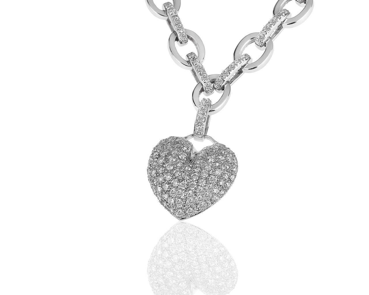 Золотая подвеска с бриллиантами 6.10ct Salvini Heart 021118/17