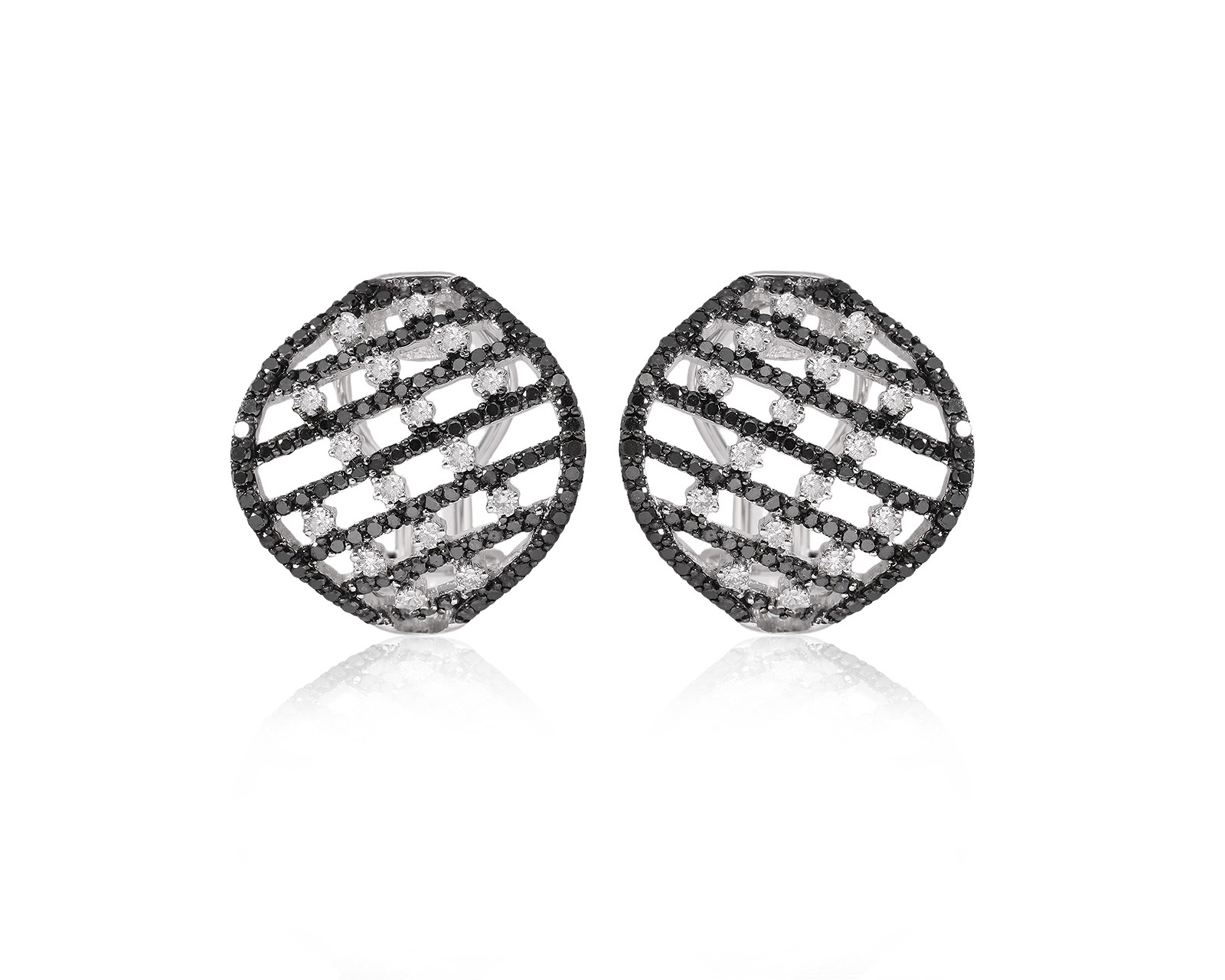 Золотые серьги с бриллиантами 1.82ct 201025/5