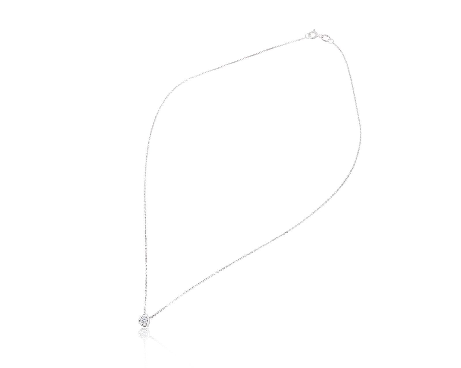 Золотой кулон с бриллиантом 0.18ct