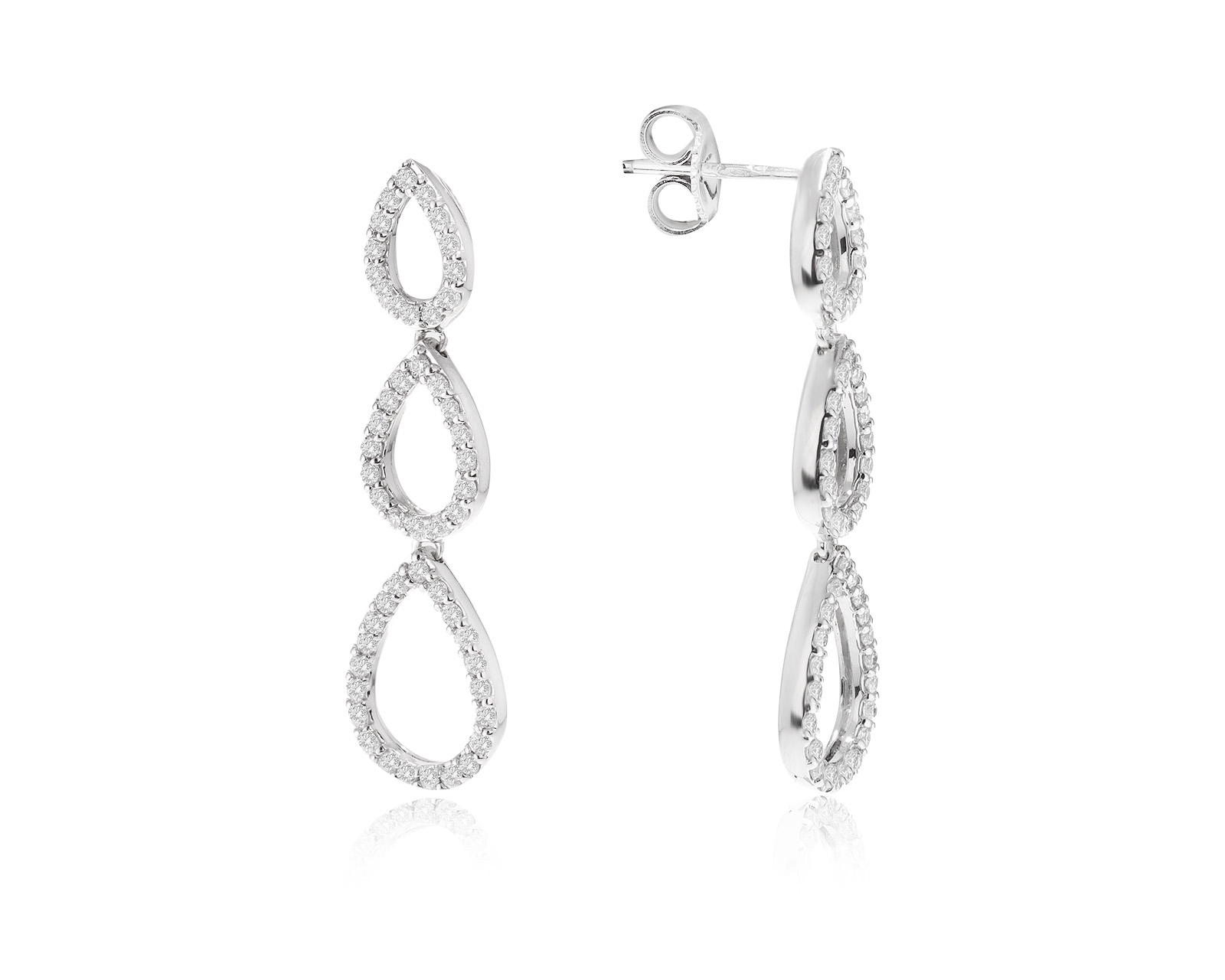 Золотые серьги с бриллиантами 0.60ct 310823/9