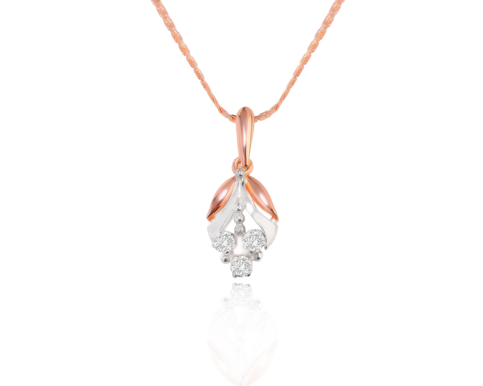 Винтажный золотой кулон с бриллиантами 0.23ct СССР 260123/6