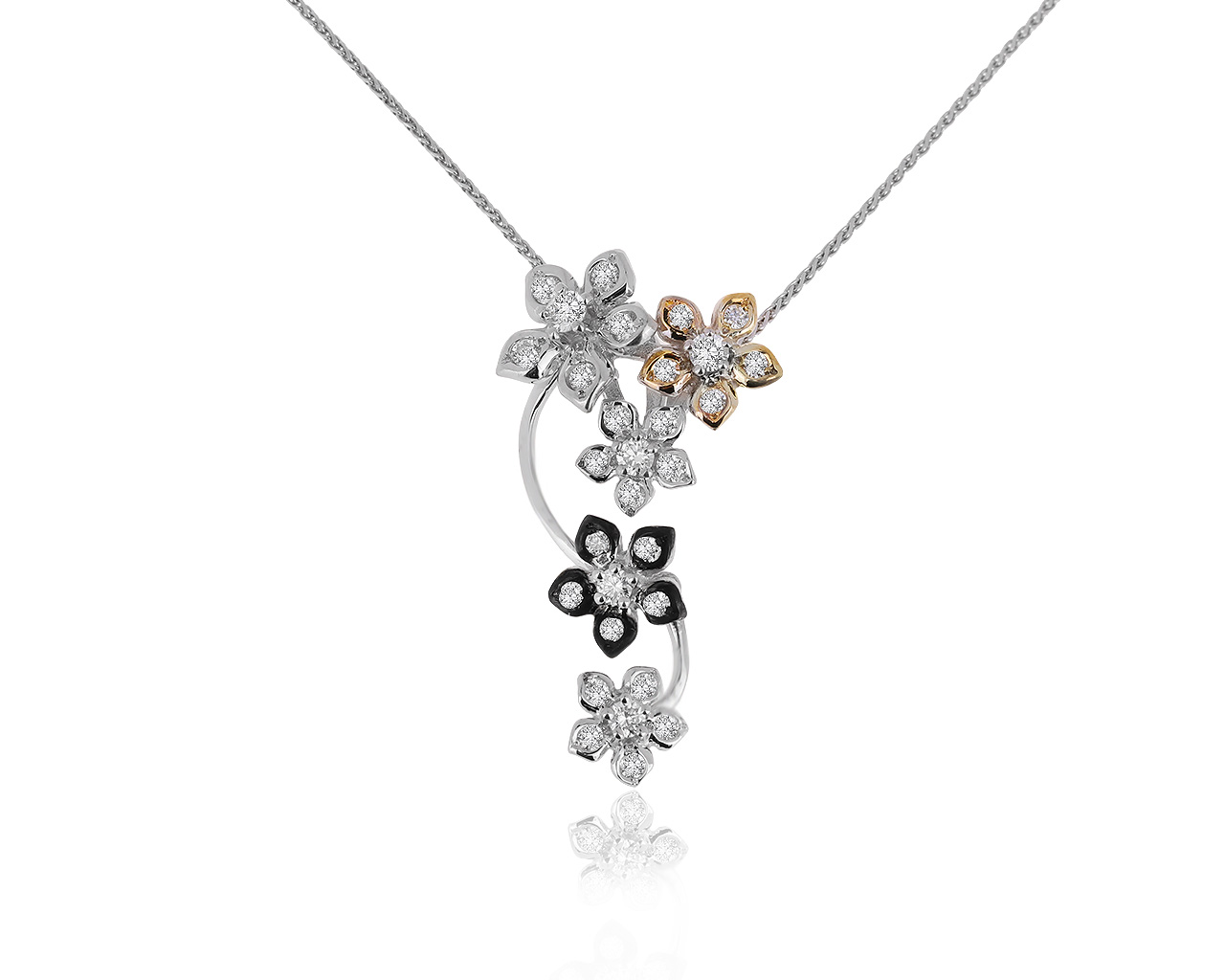 Чарующий золотой кулон с бриллиантами 0.72ct 290720/11