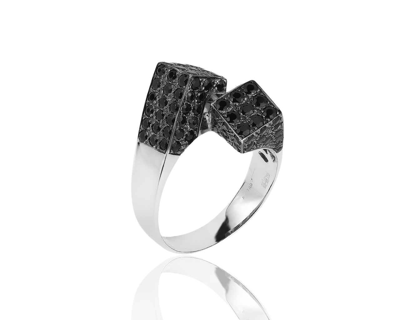 Современное золотое кольцо с сапфирами 3.26ct Roberto Coin Souvage 290519/10