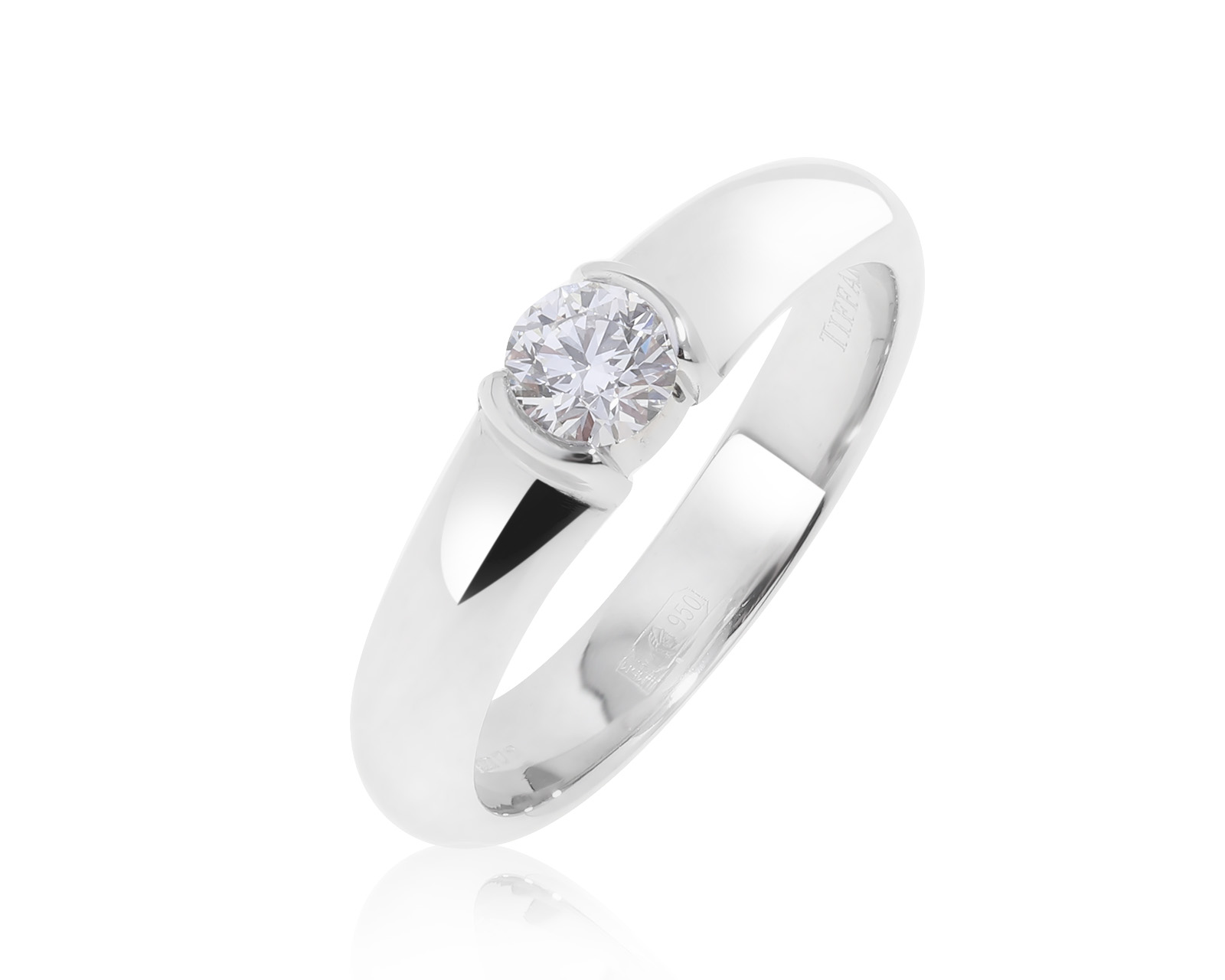 Оригинальное платиновое кольцо Tiffany&Co 270122/4