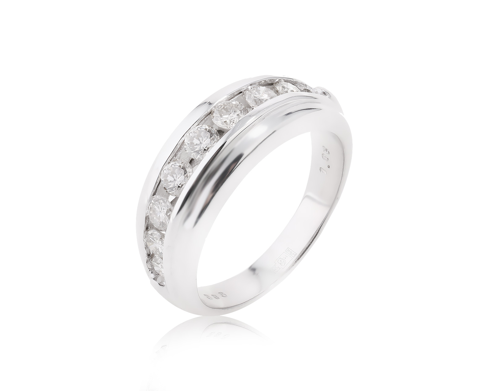 Золотое кольцо с бриллиантами 0.89ct 250723/9 Золотое кольцо с бриллиантами 0.89ct 250723/9