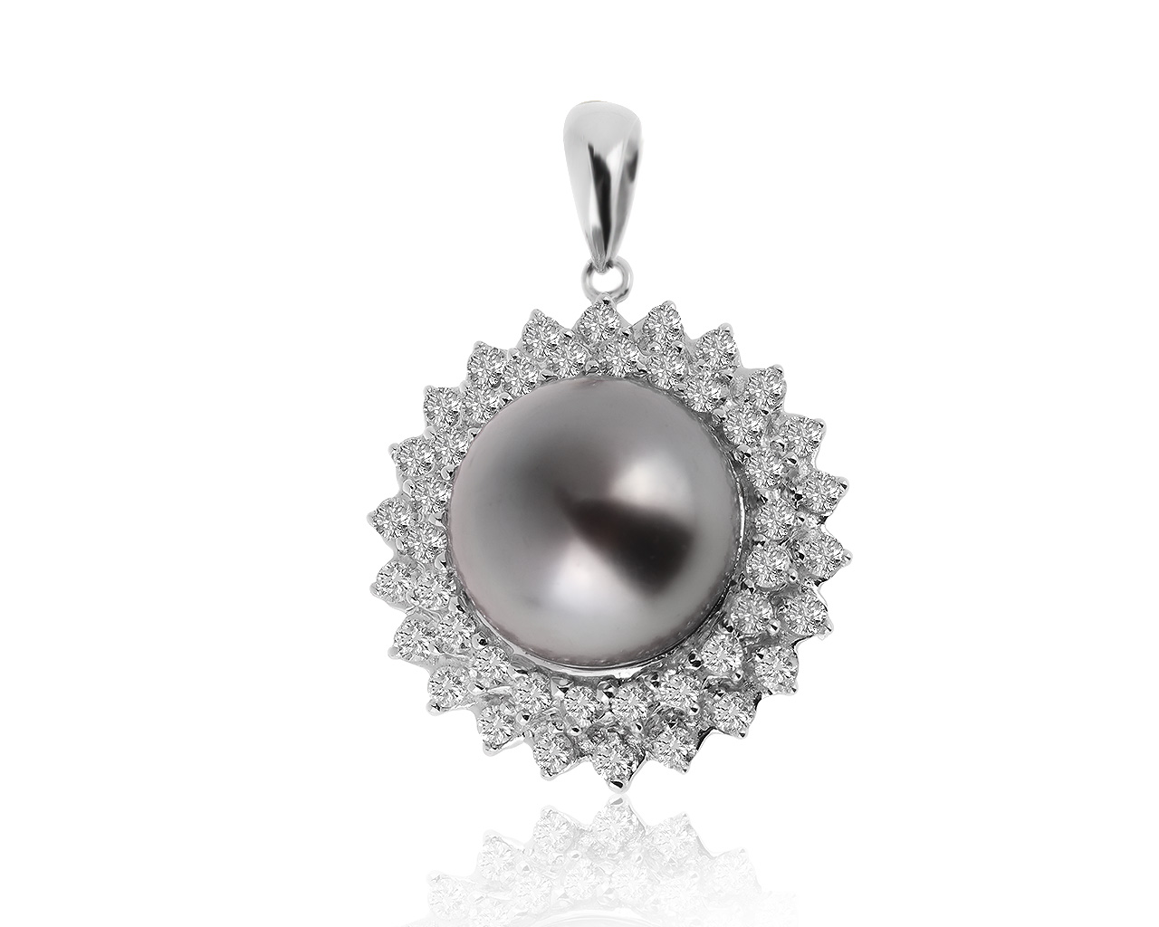 Прелестный золотой кулон с жемчугом 11.30 мм 210720/11