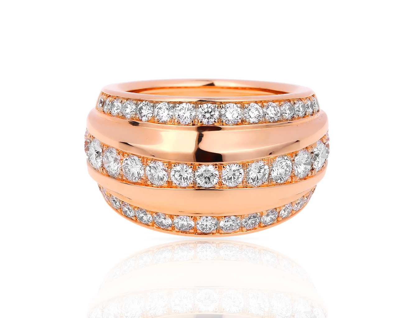Золотое кольцо с бриллиантами 1.78ct Chopard La Strada 130418/20