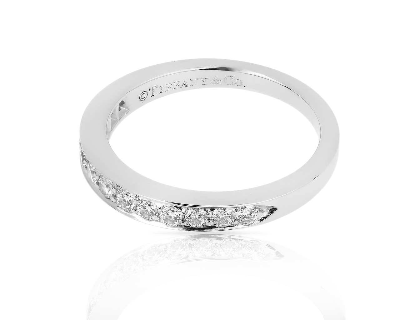 Платиновое кольцо с бриллиантами 0.30ct Tiffany&Co