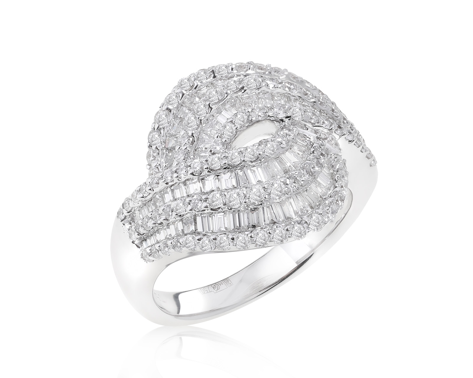 Завораживающее золотое кольцо с бриллиантами 2.17ct 051122/1