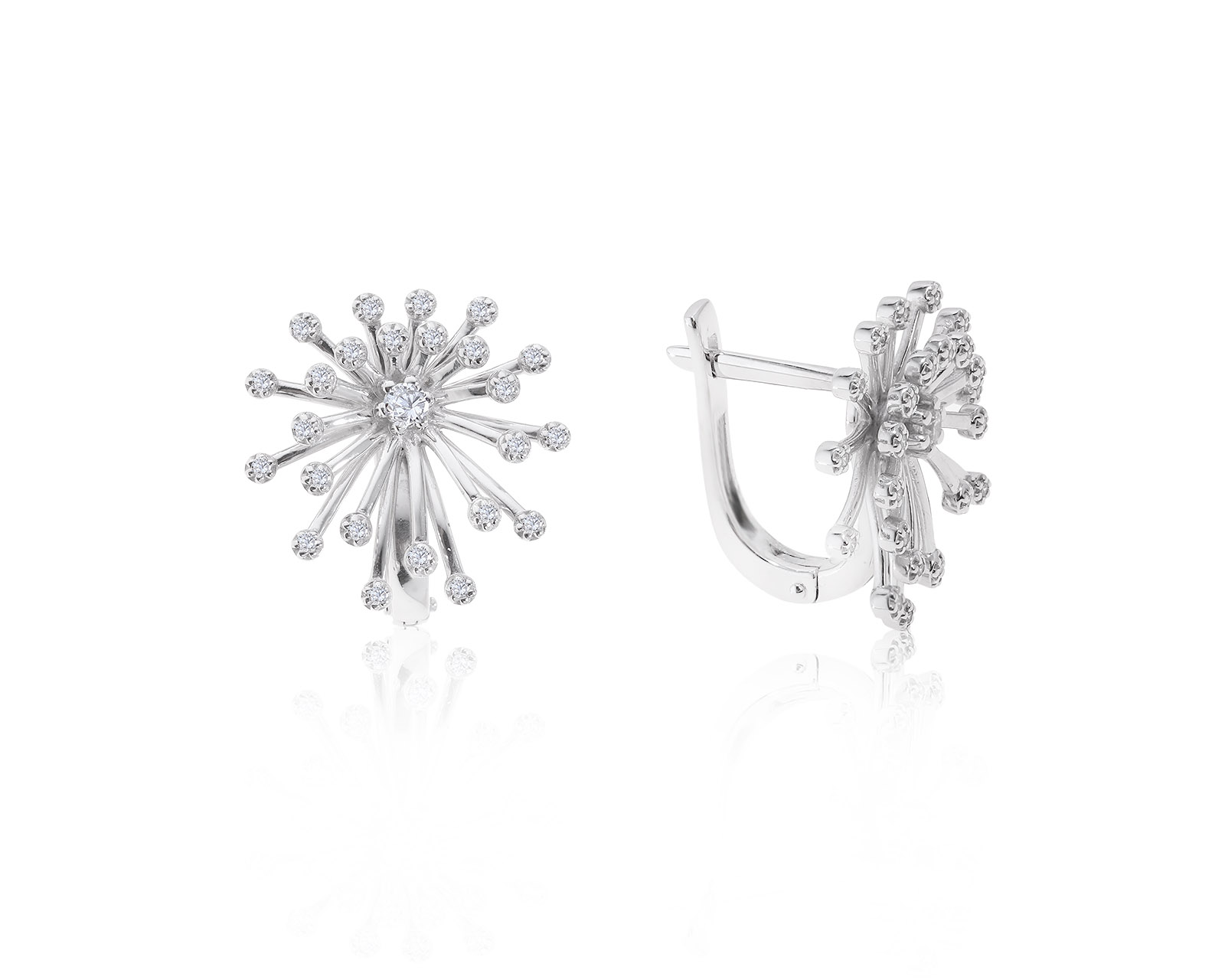 Женственные золотые серьги с бриллиантами 0.30ct 250722/10