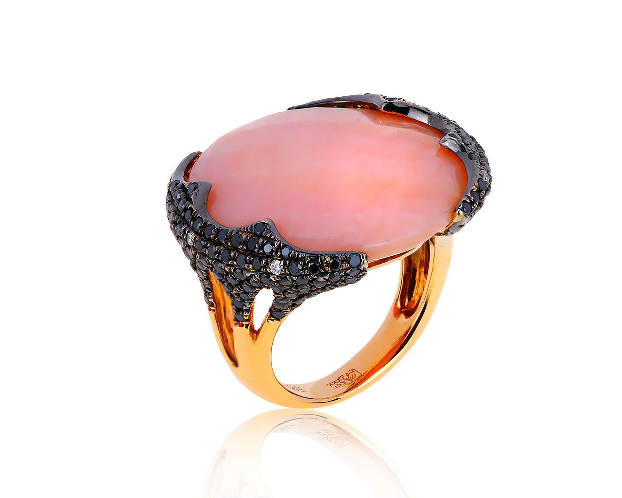 Волшебное золотое кольцо с кварцитом 10.41ct 071119/10