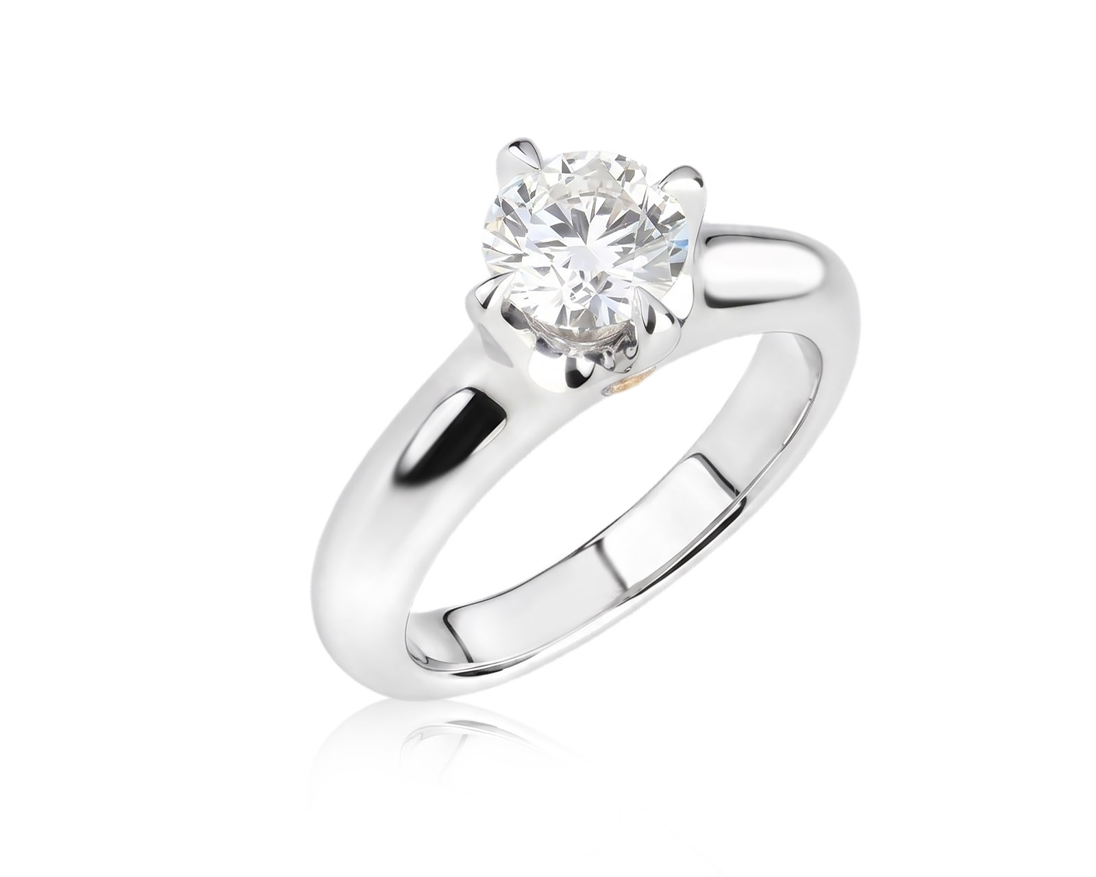 Оригинальное золотое кольцо с бриллиантом 1.02ct Hartmanns 100426/1