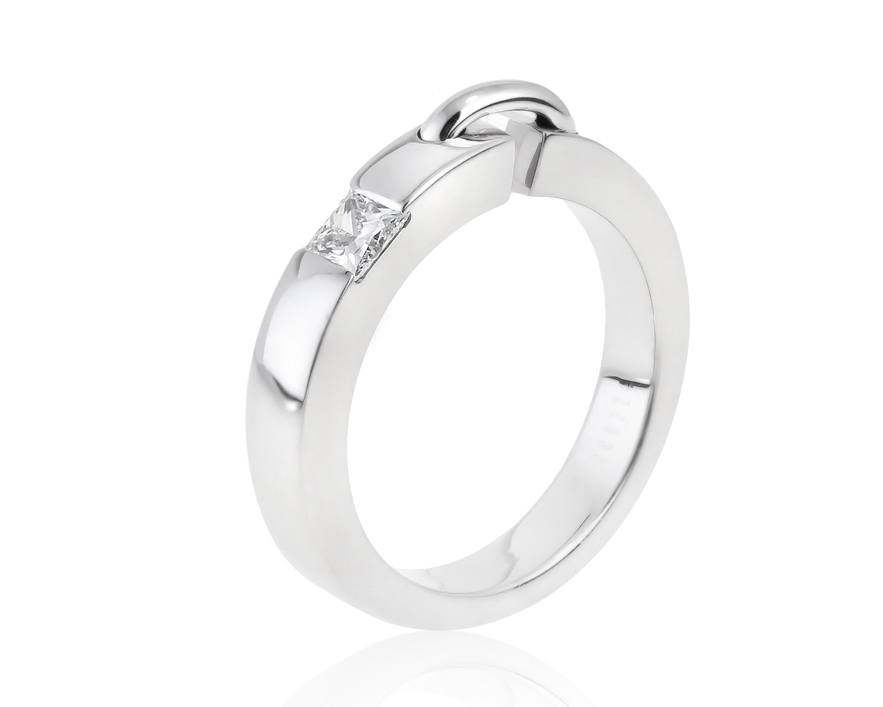 Оригинальное золотое кольцо с бриллиантом 0.25ct Chaumet Liens 180521/9