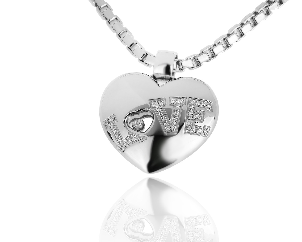 Оригинальный золотой кулон с бриллиантами 0.30ct Chopard 151119/5