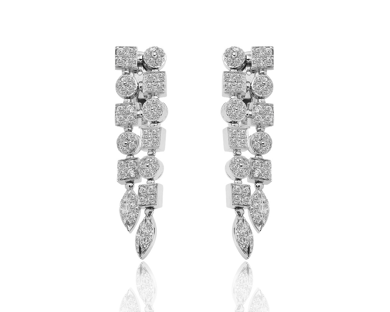 Золотые серьги с бриллиантами 1.83ct Bvlgari Lucea 091118/12