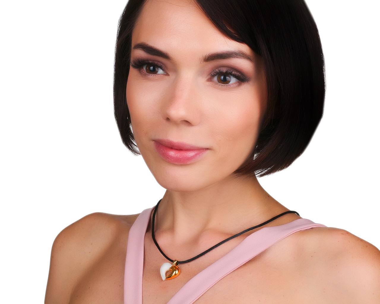 Оригинальный золотой кулон с перламутром Van Cleef and Arpels