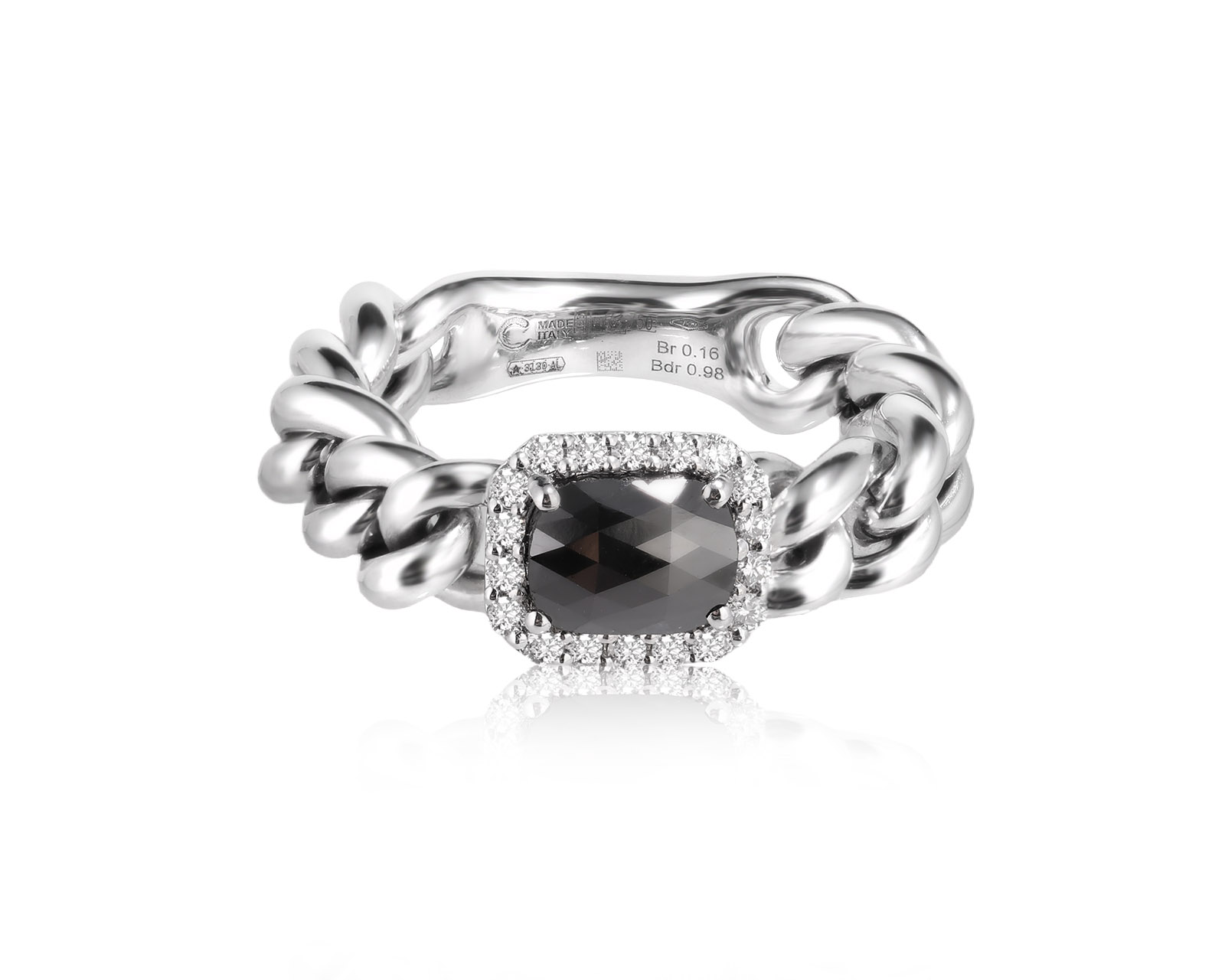 Оригинальное золотое кольцо с бриллиантами 1.14ct Crivelli 300126/3