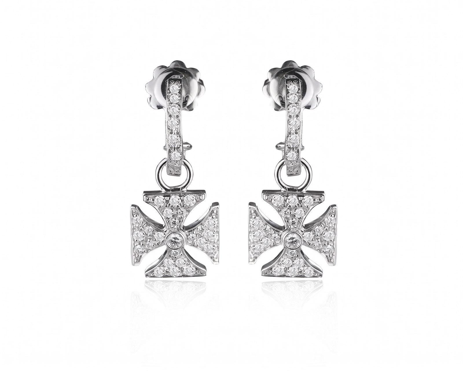 Оригинальные золотые серьги с бриллиантами 0.62ct Garrard 140726/3