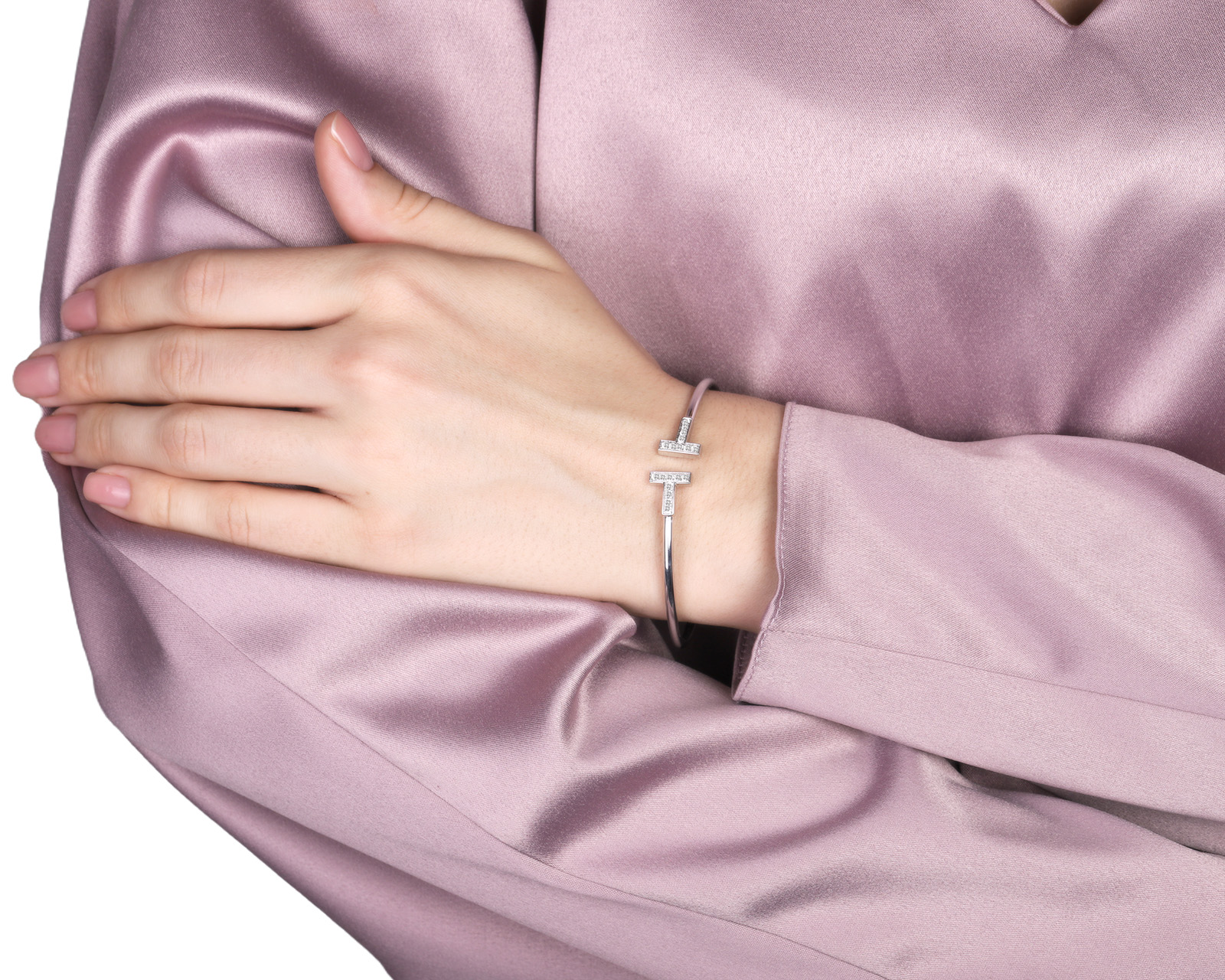 Оригинальный золотой браслет с бриллиантами 0.24ct Tiffany&Co Т