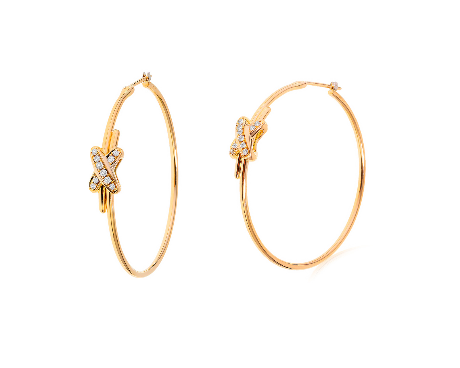 Оригинальные золотые серьги Chaumet Jeiux de Liens 000001/00