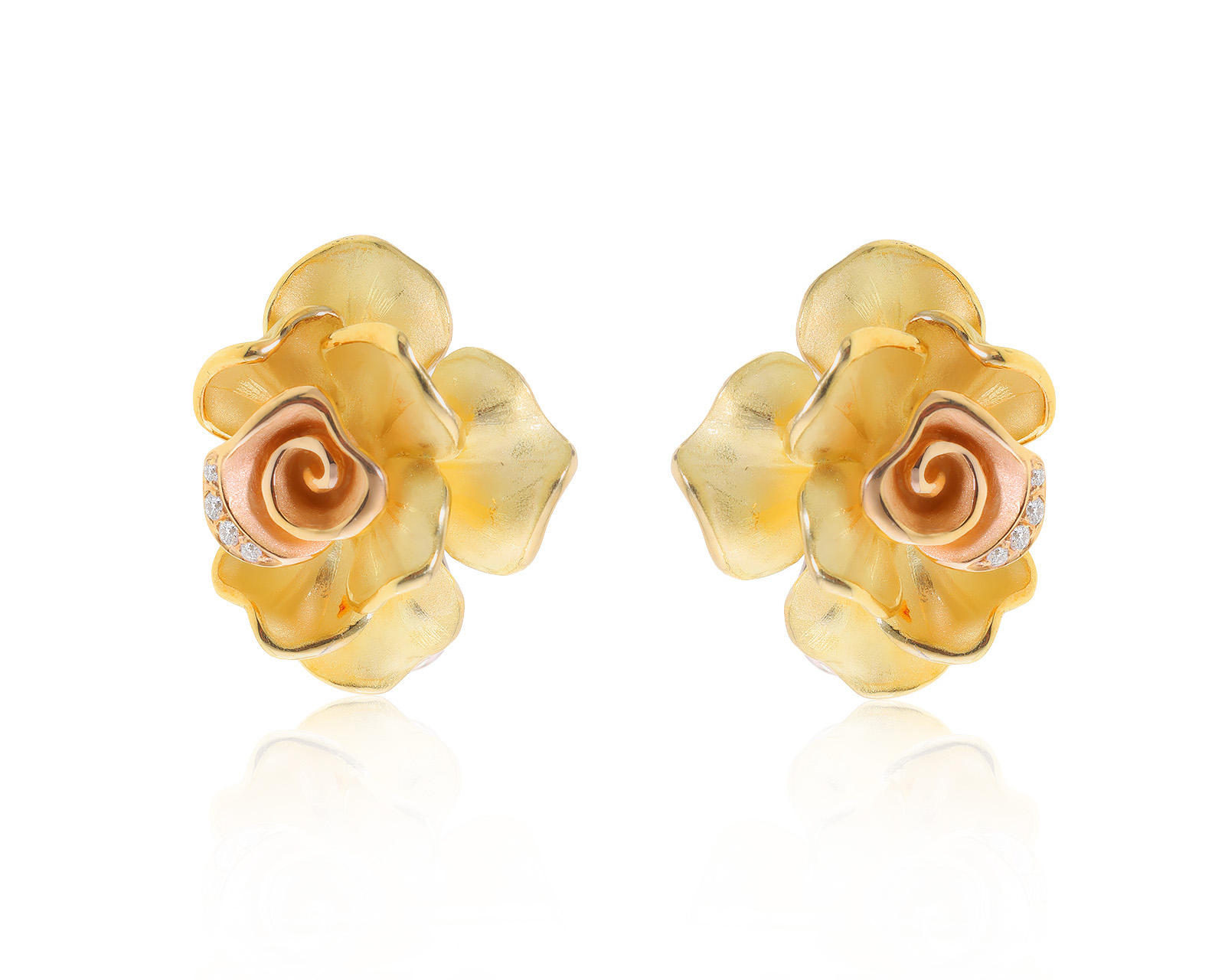 Оригинальные золотые серьги c бриллиантами 0.08ct Annamaria Cammilli 160123/4 Оригинальные золотые серьги c бриллиантами 0.08ct Annamaria Cammilli 160123/4