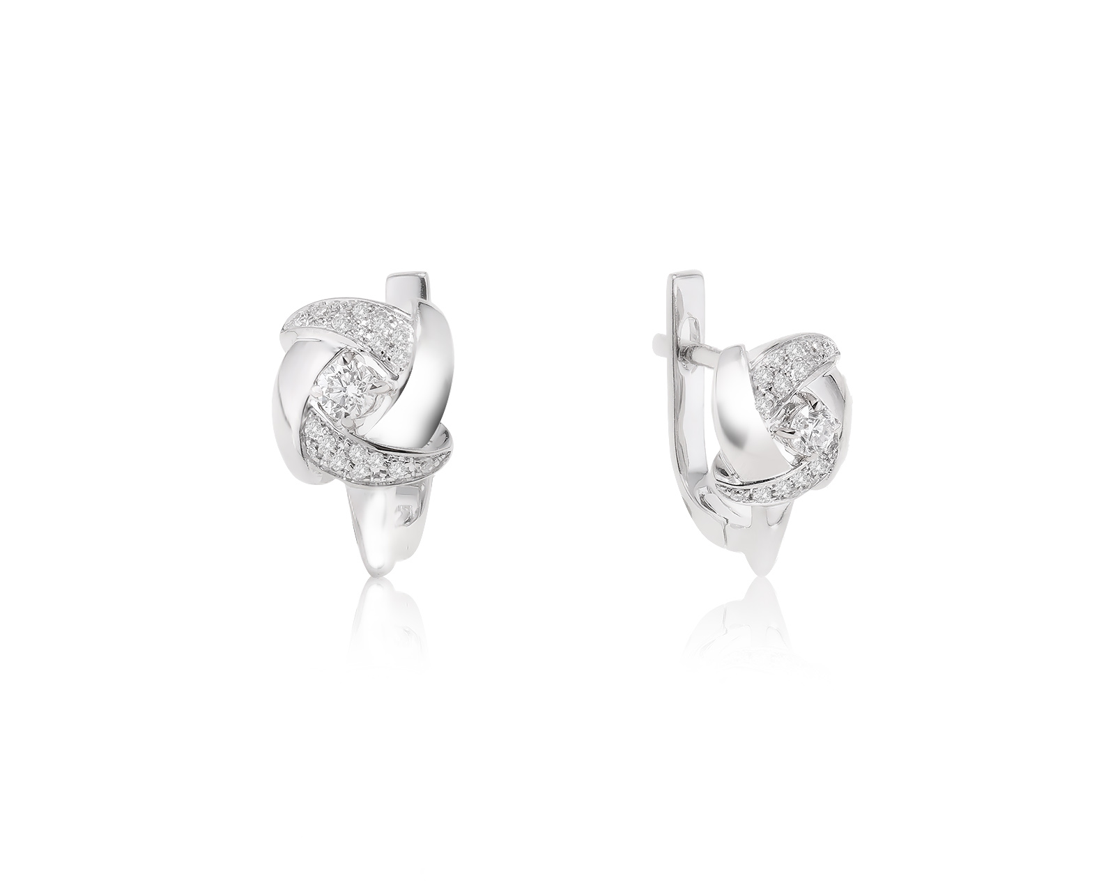 Золотые серьги с бриллиантами 0.30ct 280823/6