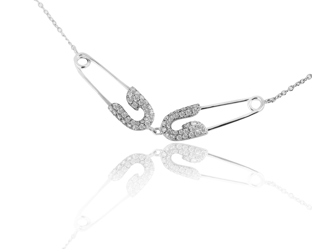 Оригинальное золотое колье с бриллиантами 0.47ct Jacob & Co Pin 270519/3