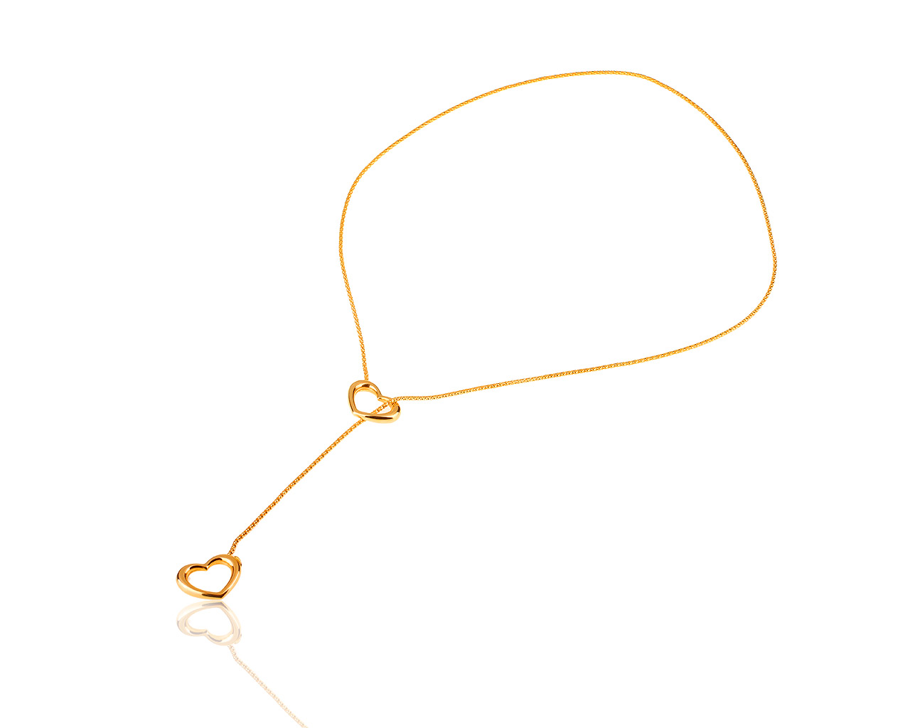 Итальянское романтичное золотое колье