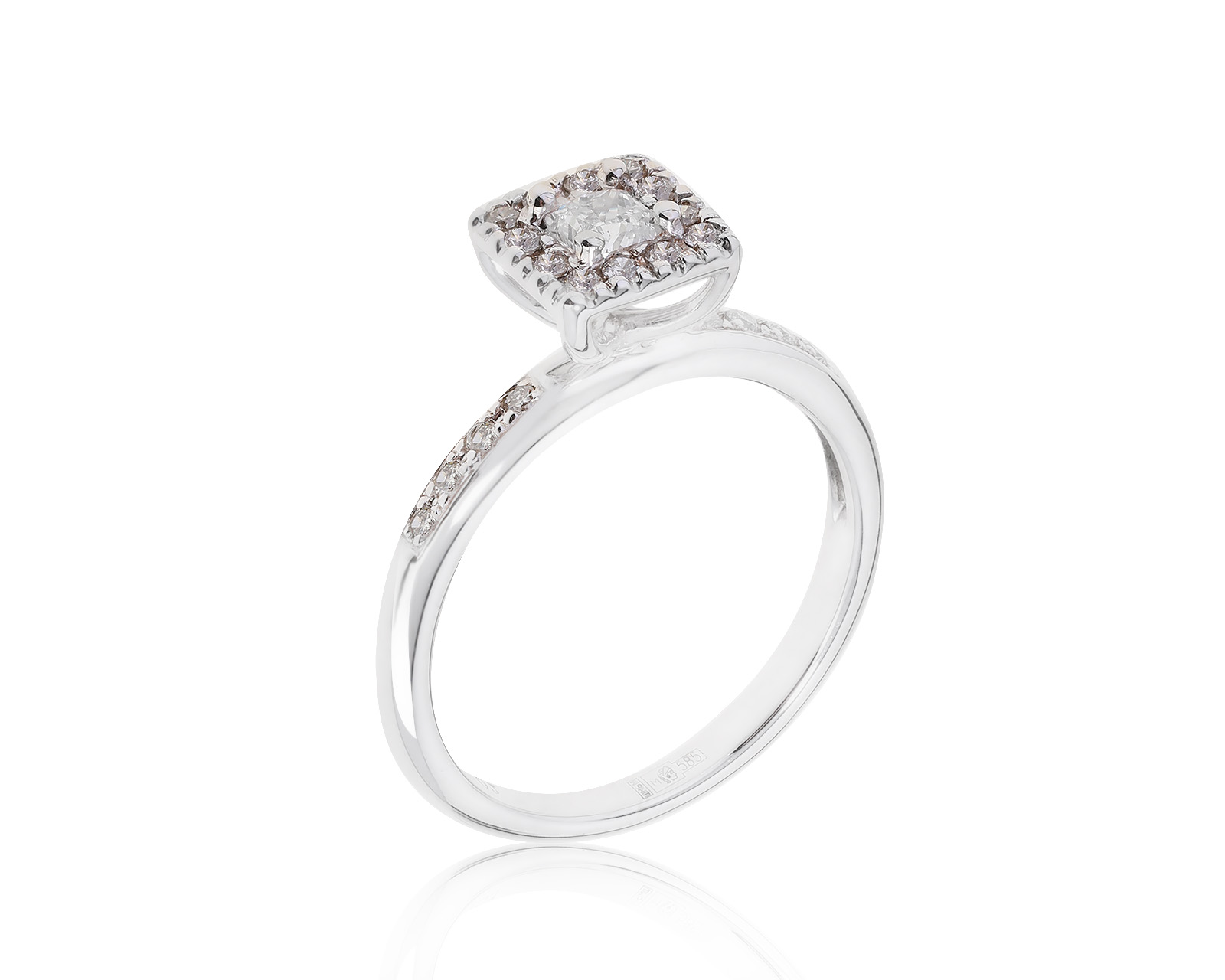 Превосходное золотое кольцо с бриллиантами 0.40ct 130222/1