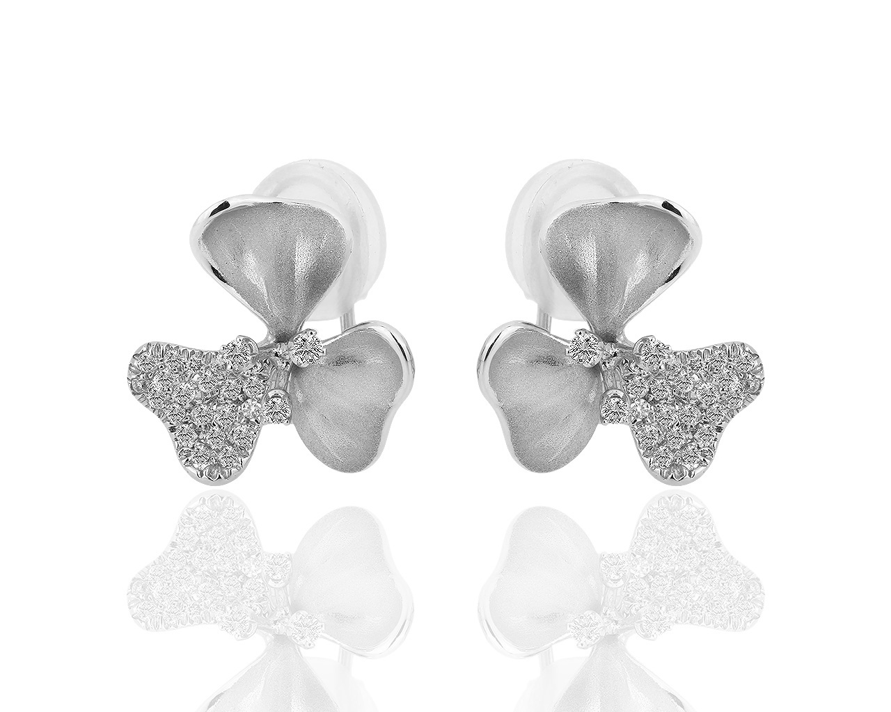 Оригинальные золотые серьги с бриллиантами 0.33ct Annamaria Cammilli 191118/18