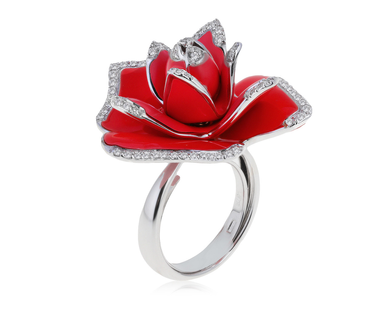 Оригинальное золотое кольцо с бриллиантами 0.75ct Roberto Coin 080621/16
