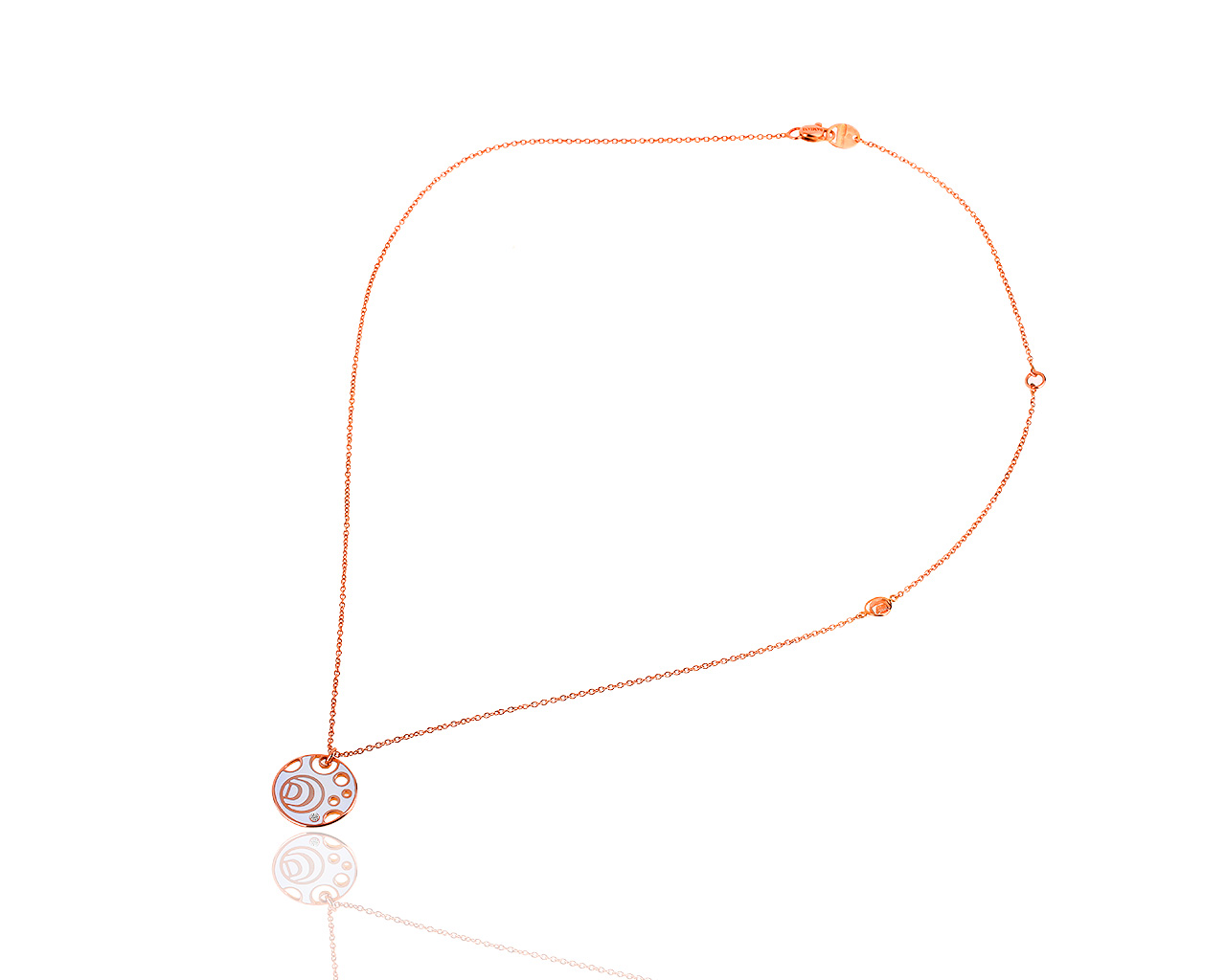 Элегантная золотая подвеска с бриллиантами Damiani