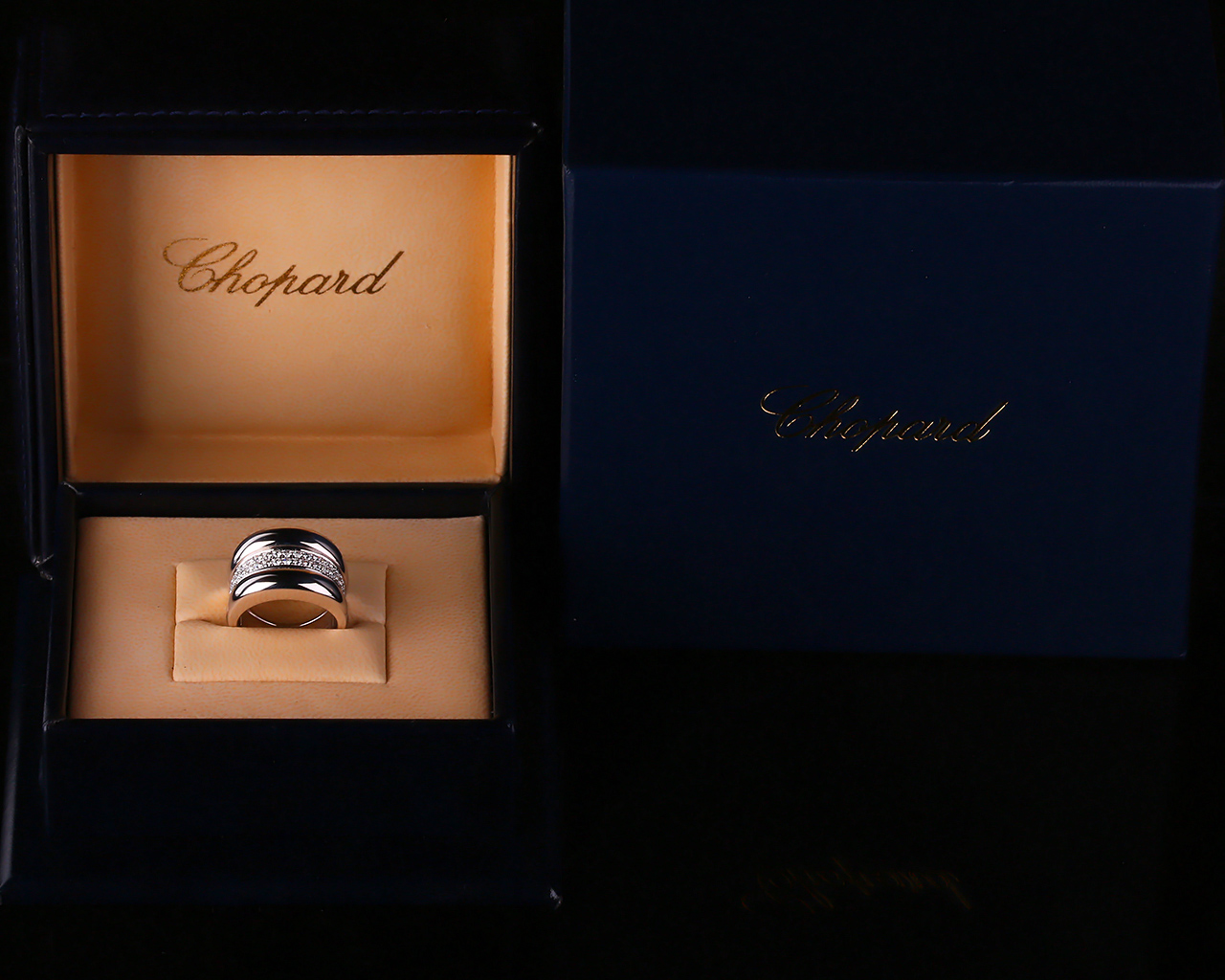 Золотое кольцо с бриллиантами 0.84ct Chopard La Strada