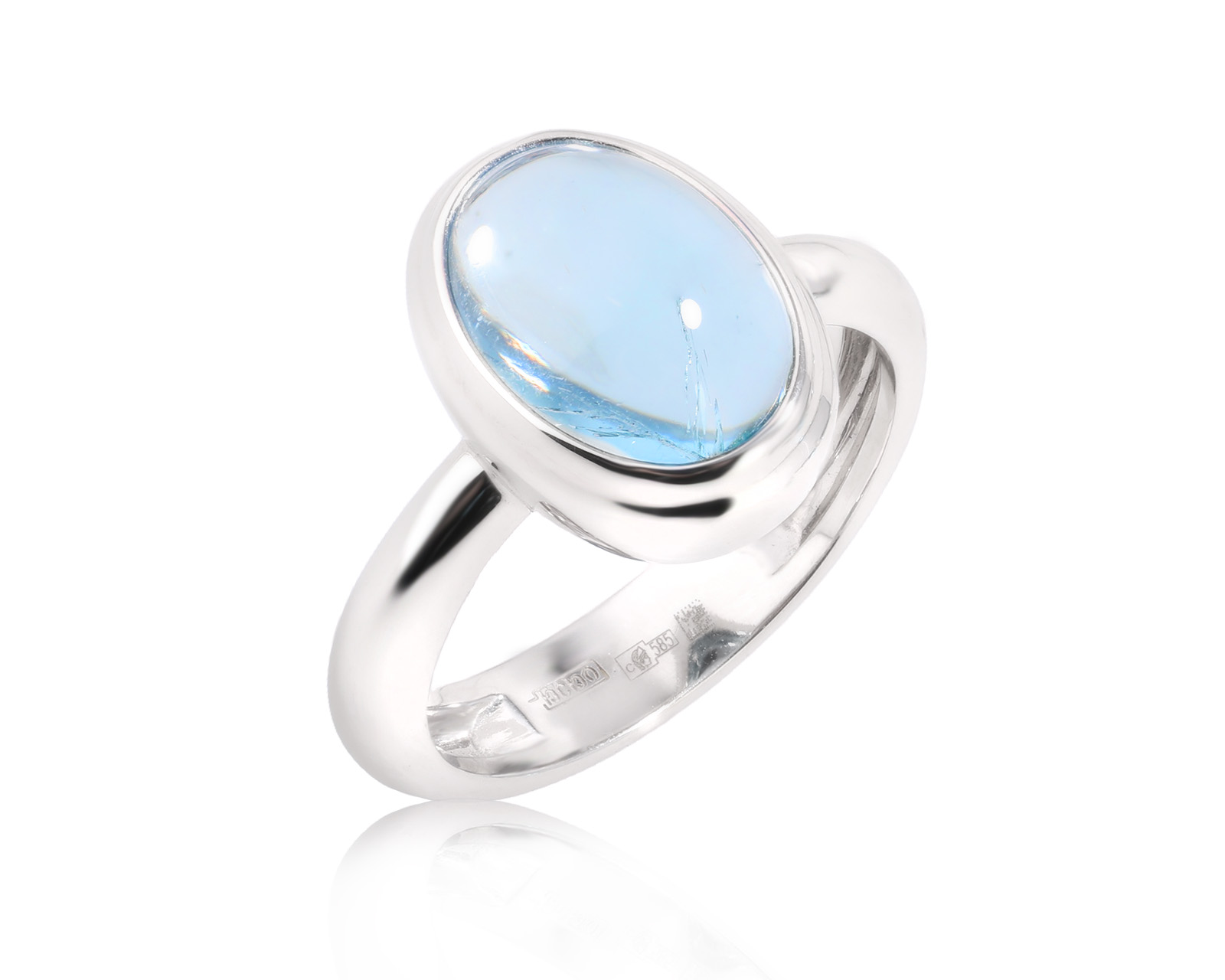 Оригинальное золотое кольцо с аквамарином 3.70ct Constantin Artmayer 050326/КМ305