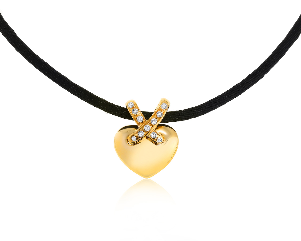 Оригинальный золотой кулон с бриллиантами 0.05ct Chaumet 010421/14