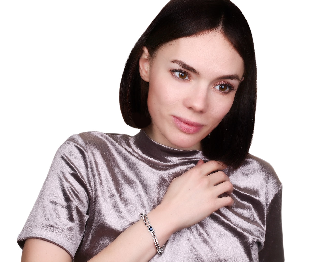 Безупречный золотой браслет с сапфирами 4.00ct