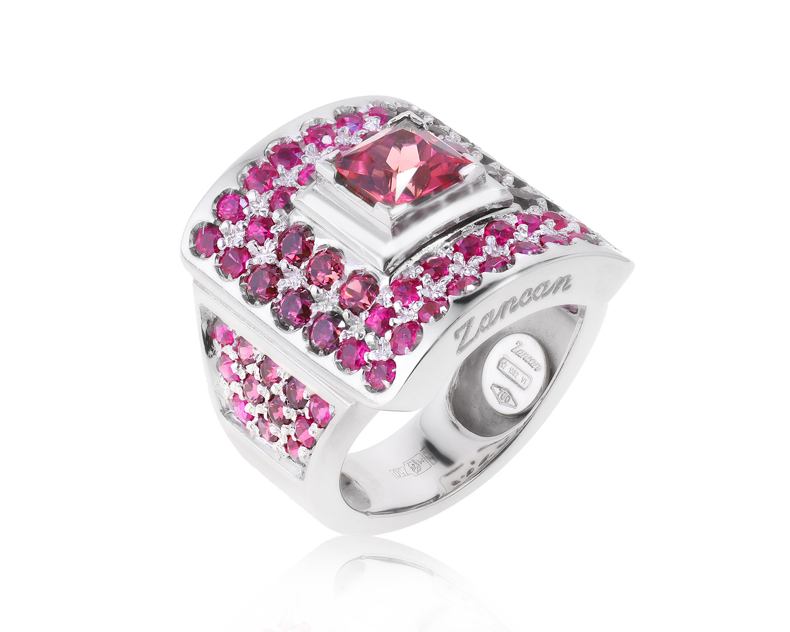 Оригинальное золотое кольцо с турмалинами 2.79ct Zancan 061022/8