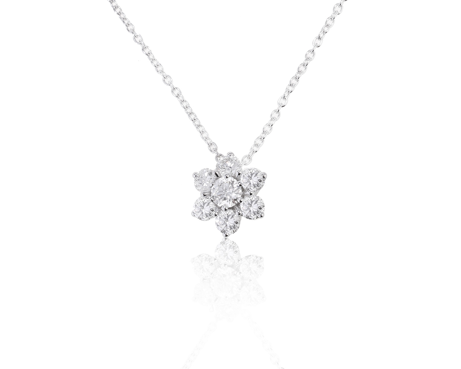 Итальянский золотой кулон с бриллиантами 1.15ct