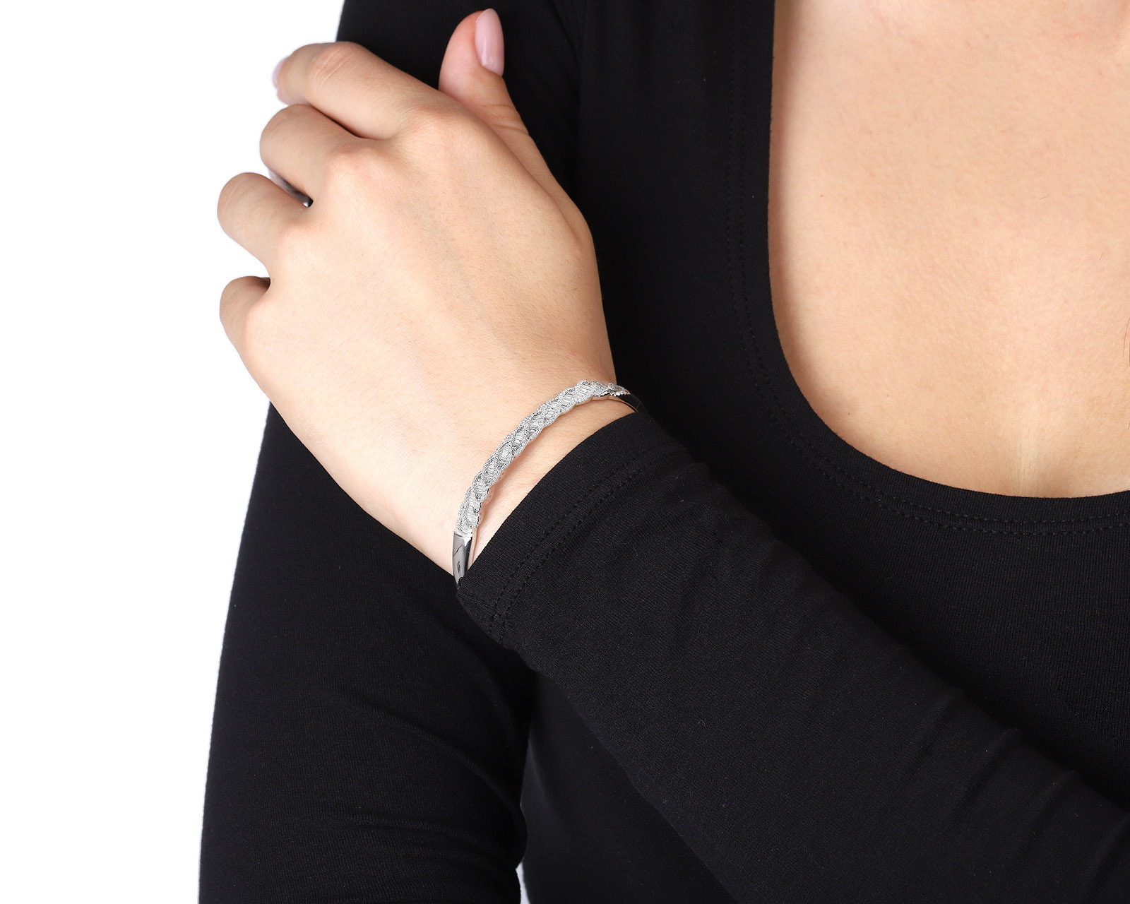 Золотой браслет с бриллиантами 2.06ct